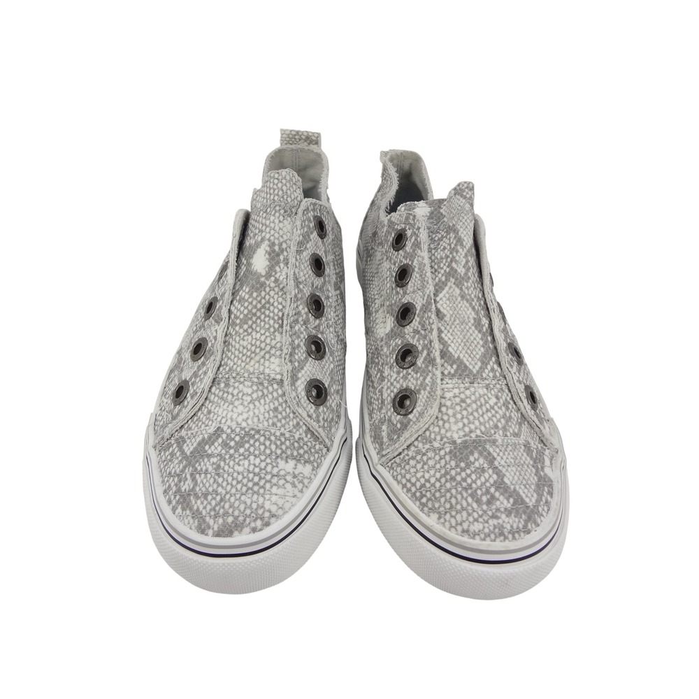 Blowfish Malibu Marley Womens Grey Snakeskin Canvas Slip On Sneakers Size 9 - Picture 6 of 11